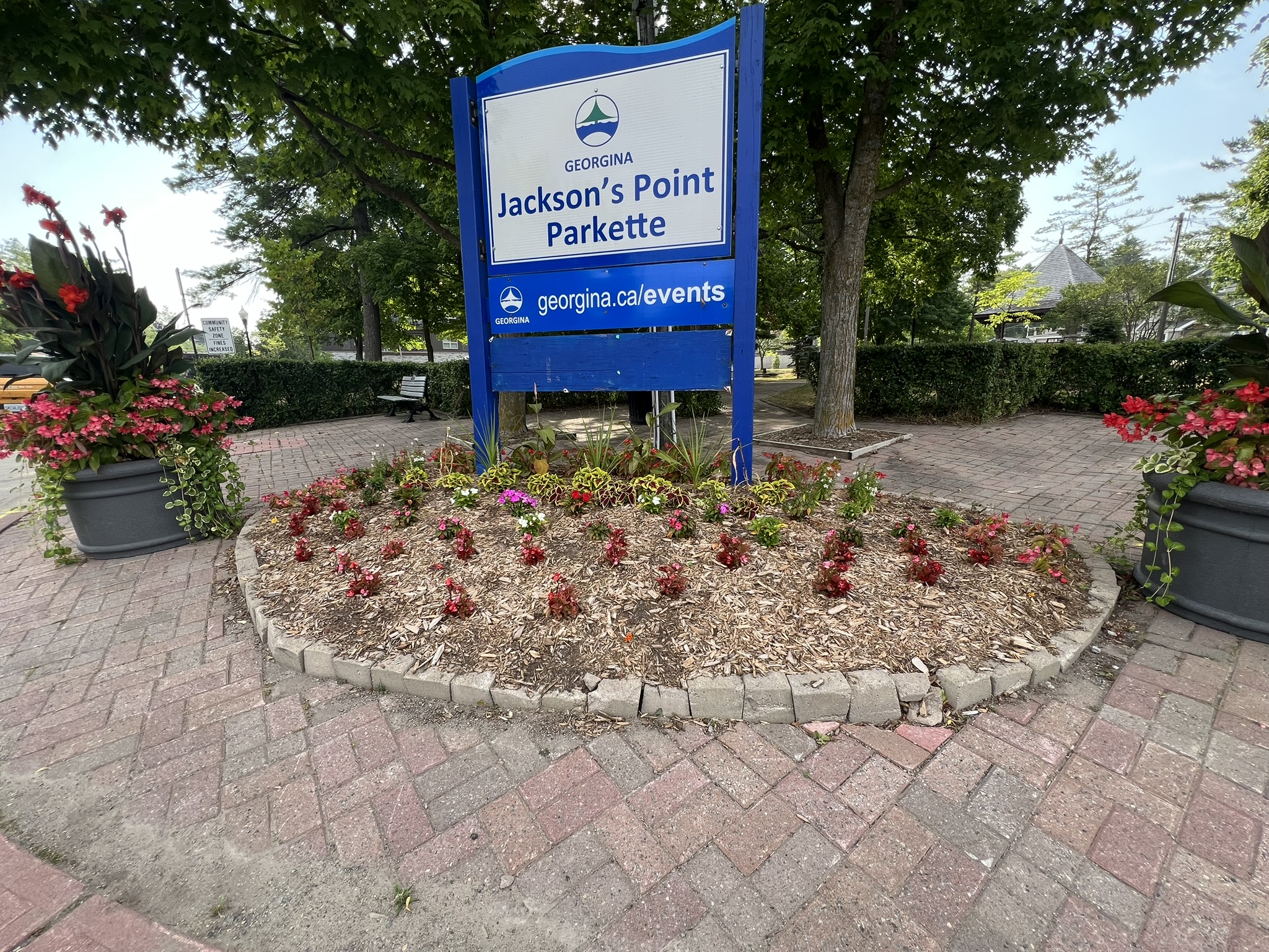 Jackson's Point Parkette sign