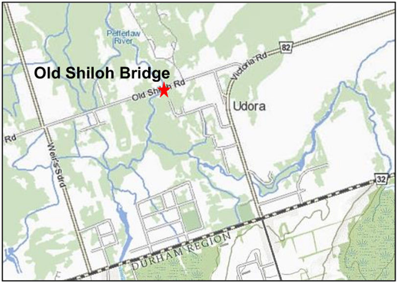 map of affected area