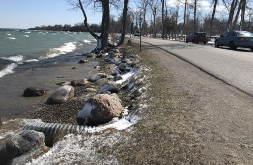 Photo of existing shoreline conditions